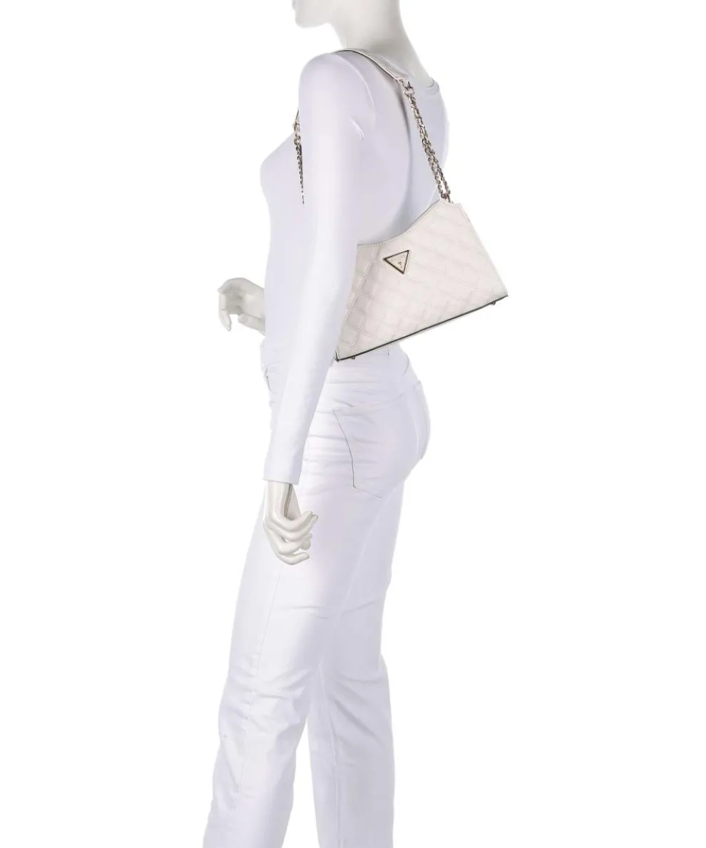 Giully Schultertasche Lederimitat elfenbein