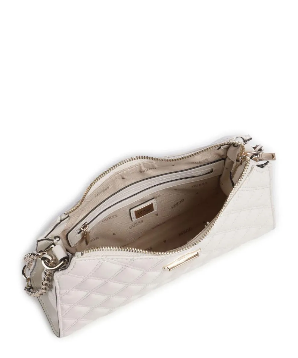 Giully Schultertasche Lederimitat elfenbein