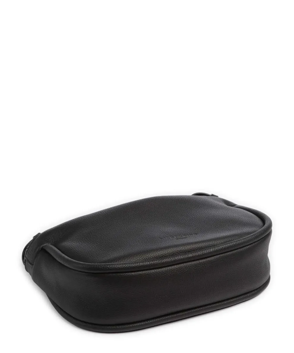 Small Pebble M Schultertasche genarbtes Rindsleder schwarz