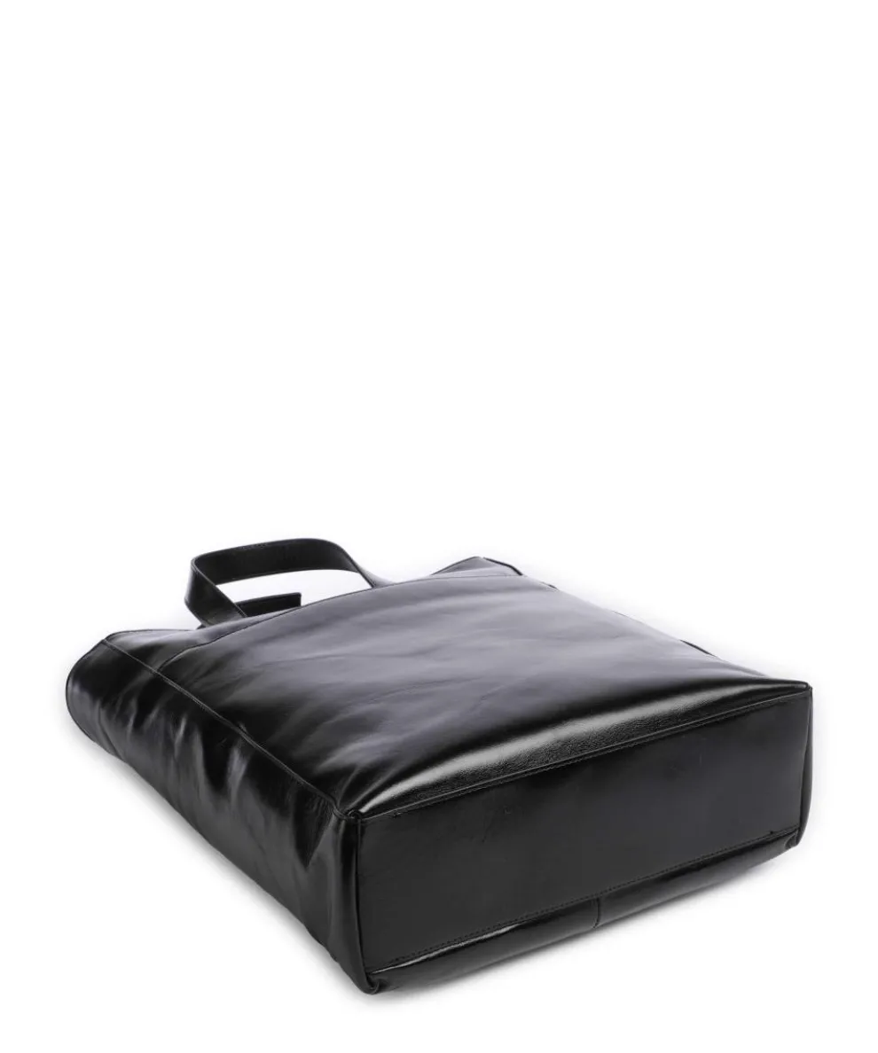 Blue Square Beuteltasche 13″ fein genarbtes Rindsleder schwarz