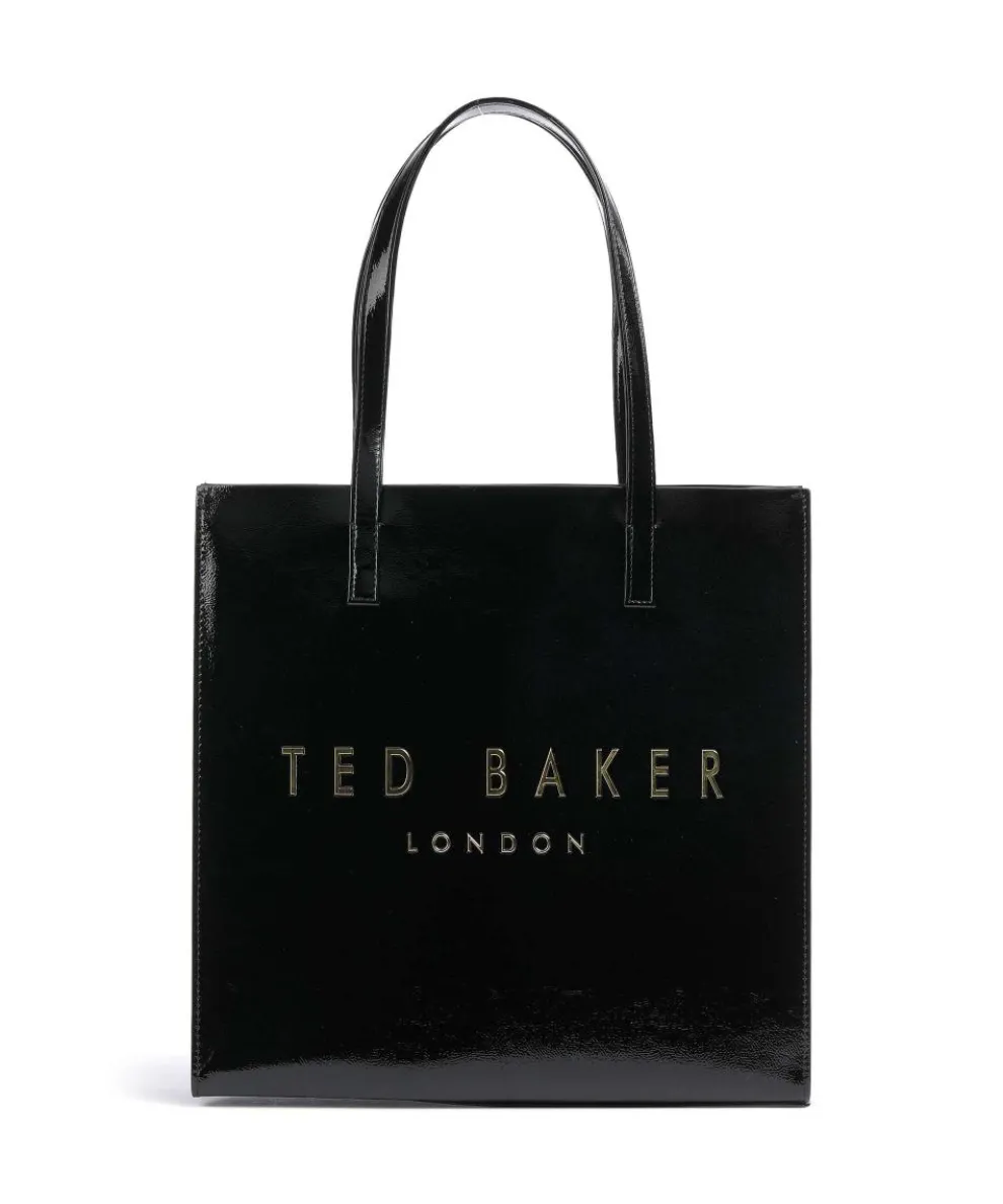 Crinkon Shopper Lederimitat schwarz