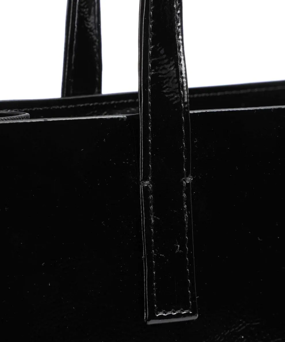 Crinkon Shopper Lederimitat schwarz