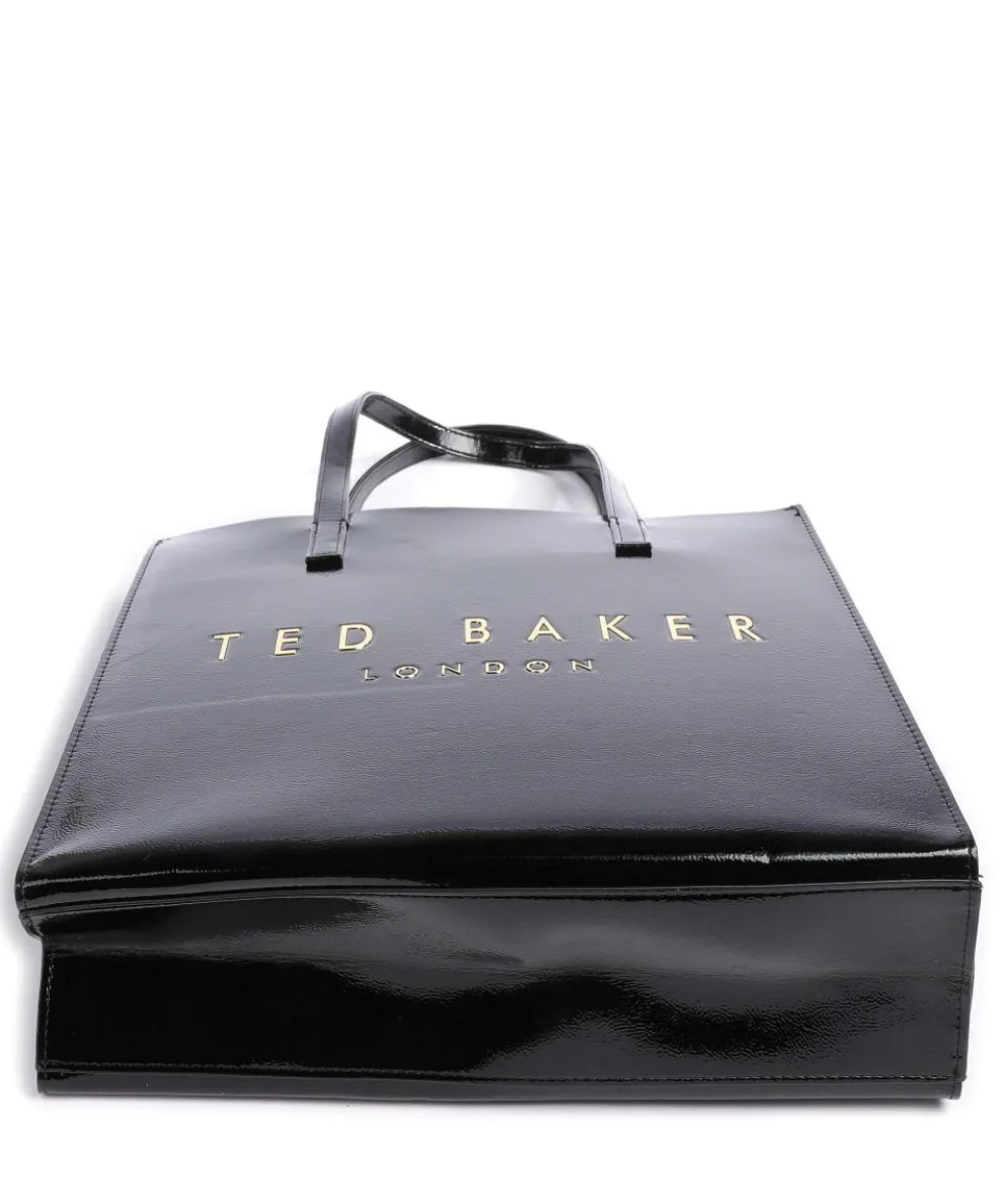 Crinkon Shopper Lederimitat schwarz