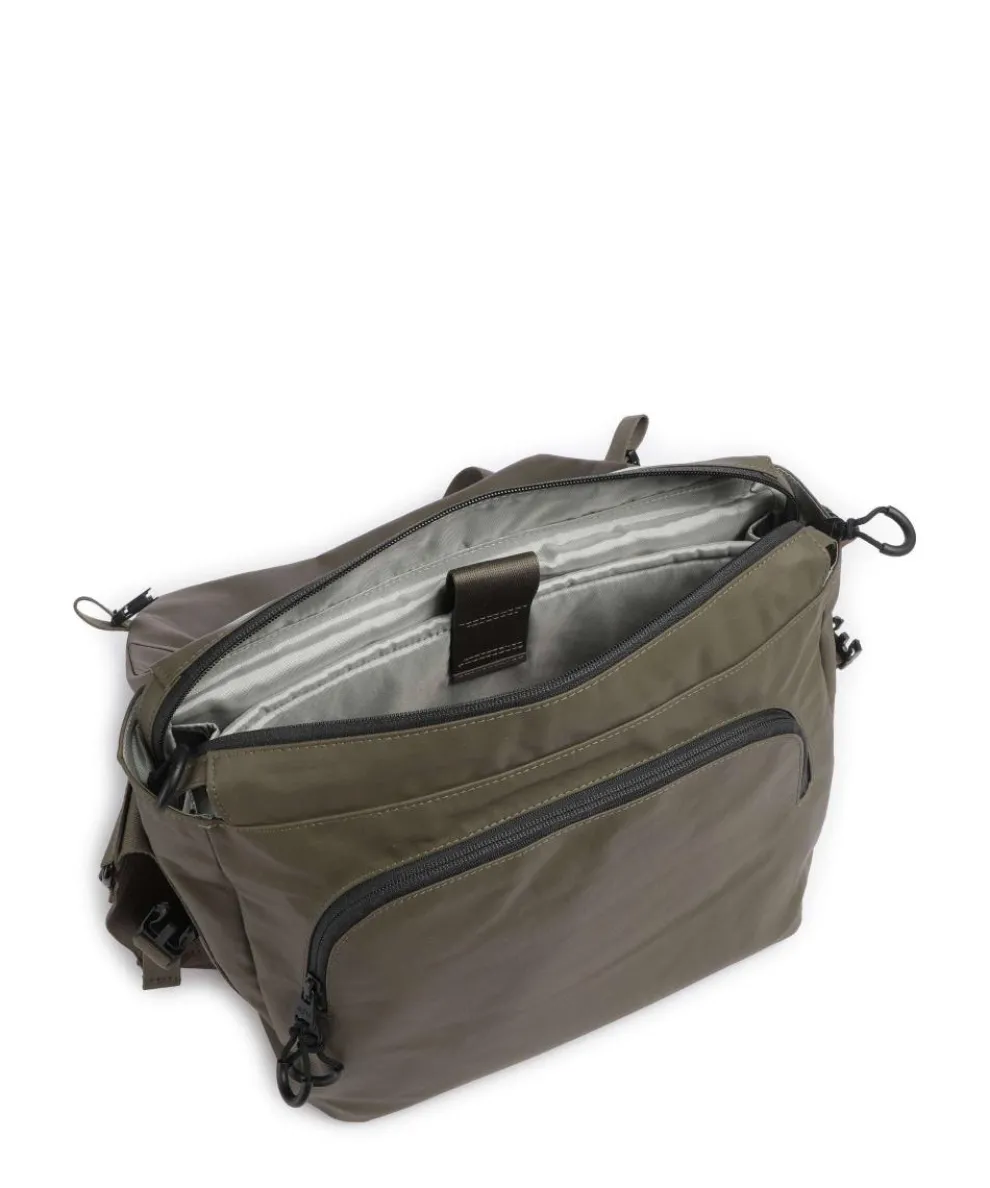 Japan RE Yamakuni RE Kuriertasche 13″ recyceltes Nylon olivgrün