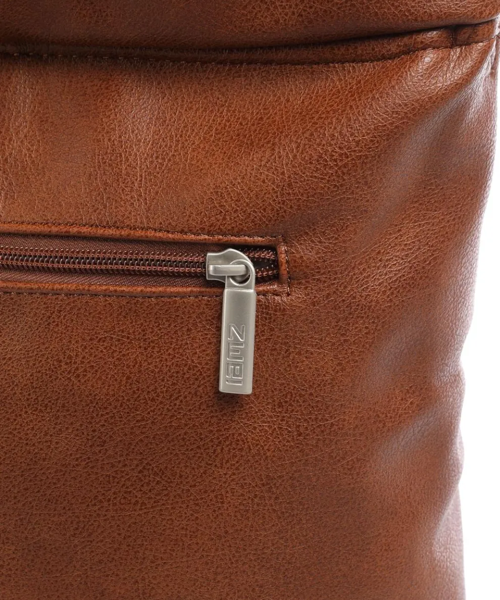 Mademoiselle.M M12 Beuteltasche Lederimitat cognac