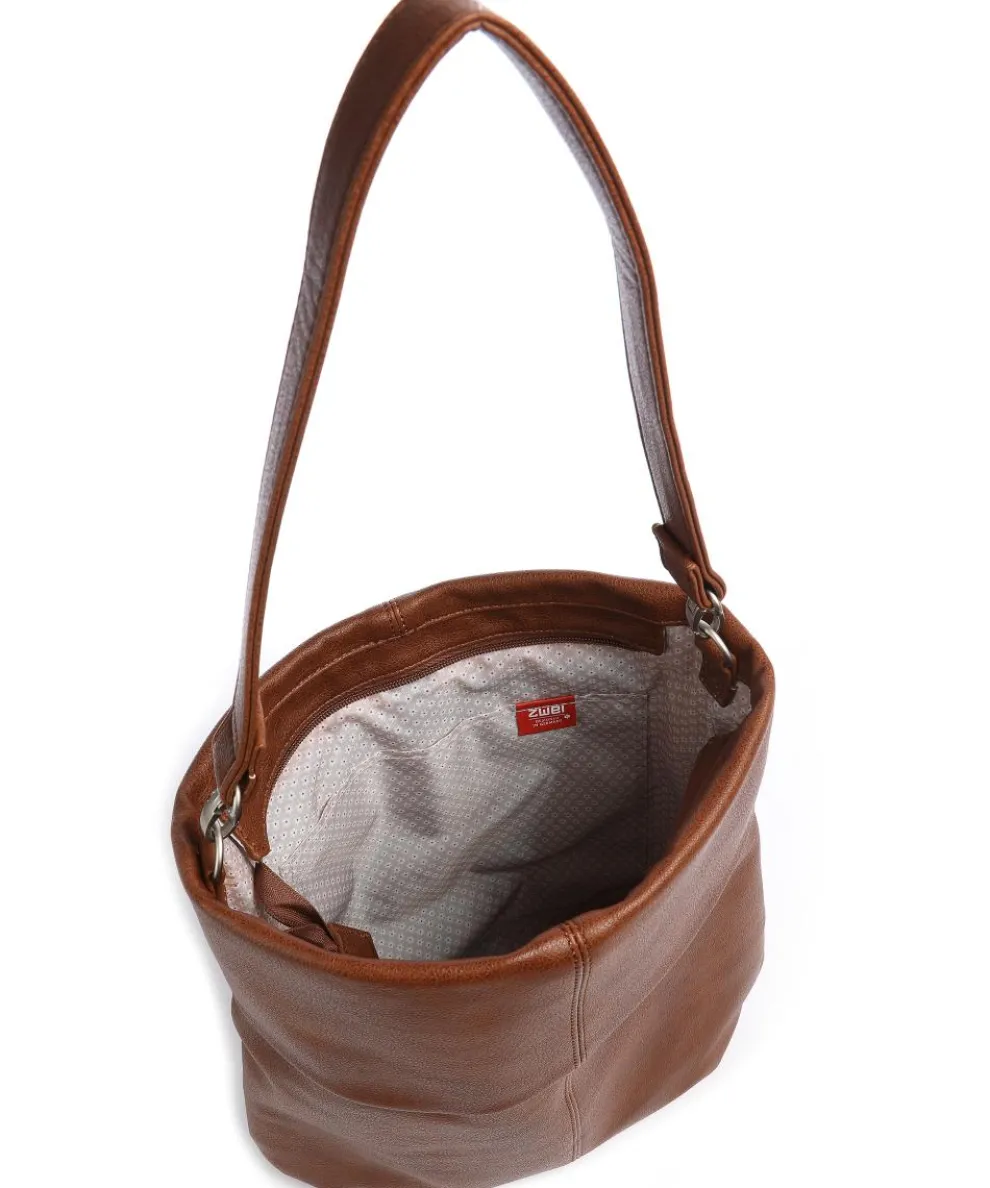 Mademoiselle.M M12 Beuteltasche Lederimitat cognac