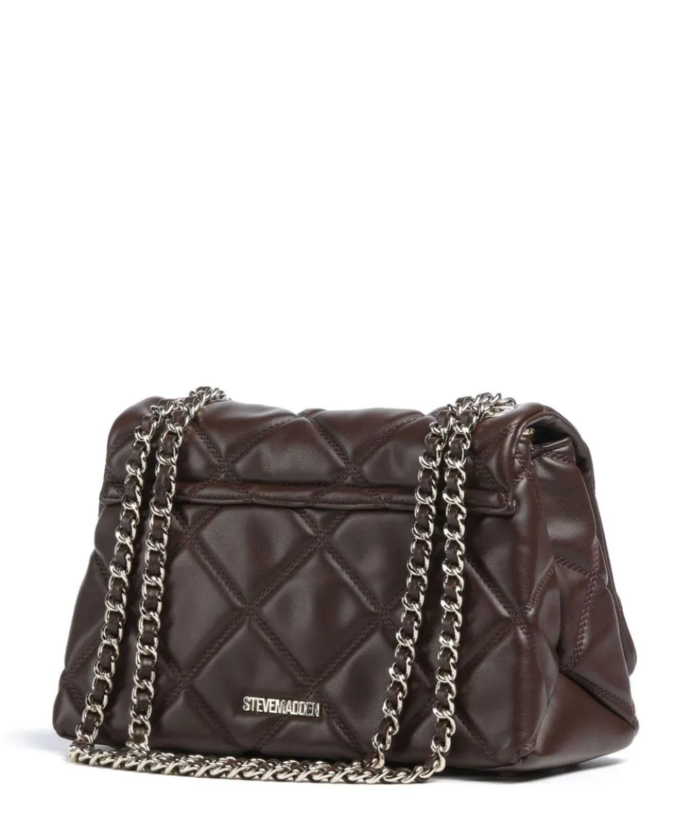 BJOLENE Schultertasche Lederimitat tabak