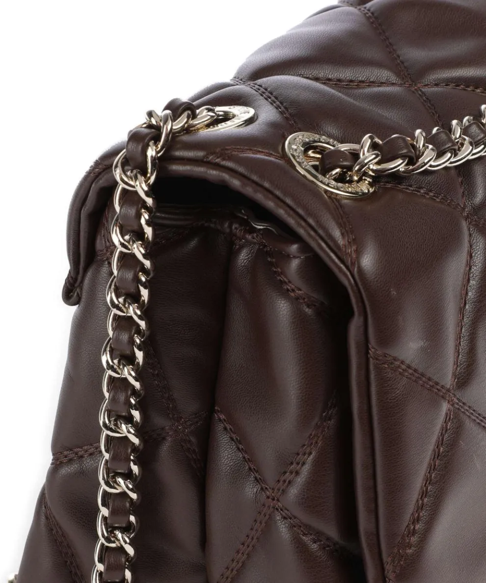 BJOLENE Schultertasche Lederimitat tabak