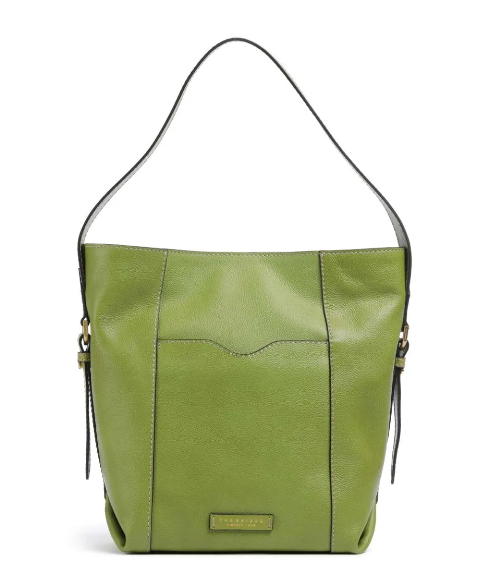 Gemma Beuteltasche genarbtes Rindsleder grün