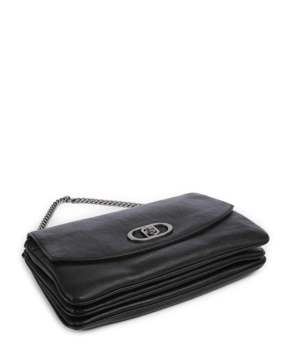 Tormalina Schultertasche Lederimitat schwarz