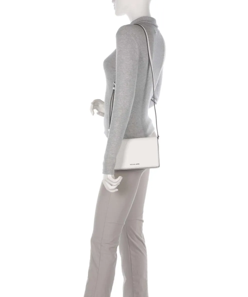 Jet Set Umhängetasche genarbtes Rindsleder weiß