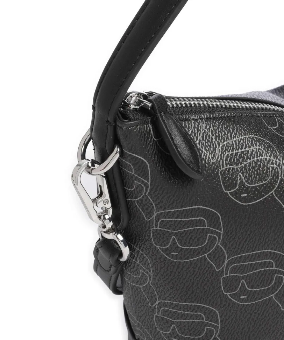 K/Ikonik Mono Beuteltasche Lederimitat schwarz