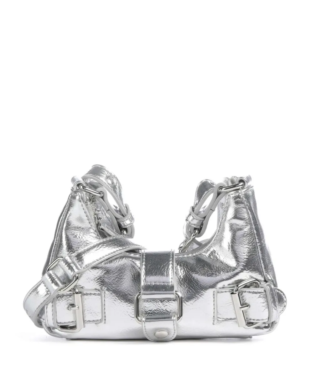 Recycled Cool Palma Schultertasche recyceltes Nylon silber