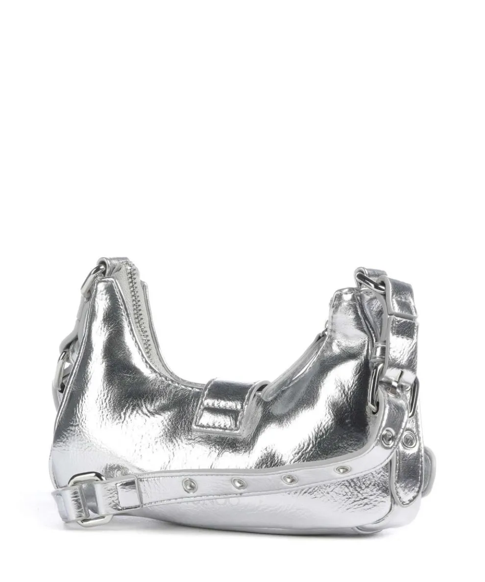 Recycled Cool Palma Schultertasche recyceltes Nylon silber