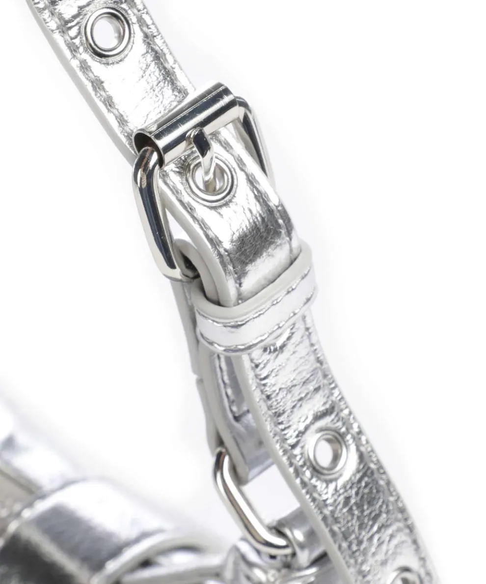 Recycled Cool Palma Schultertasche recyceltes Nylon silber