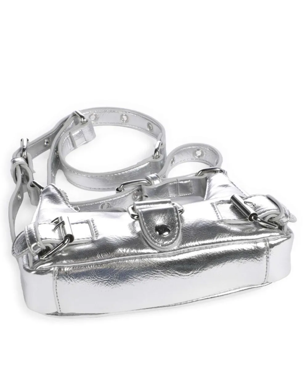 Recycled Cool Palma Schultertasche recyceltes Nylon silber