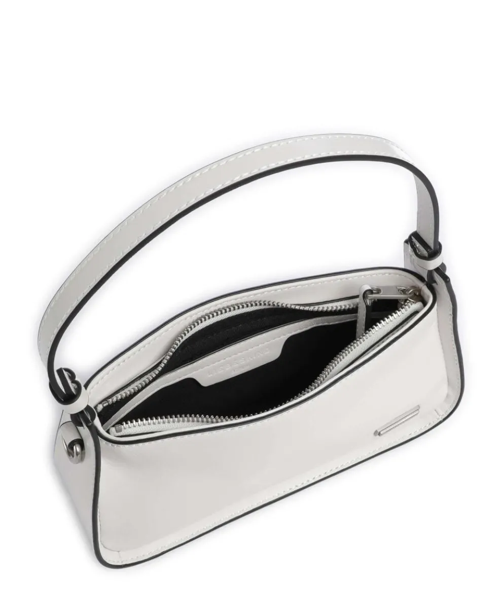 Franzis Calf Optic XS Schultertasche fein genarbtes Leder weiß