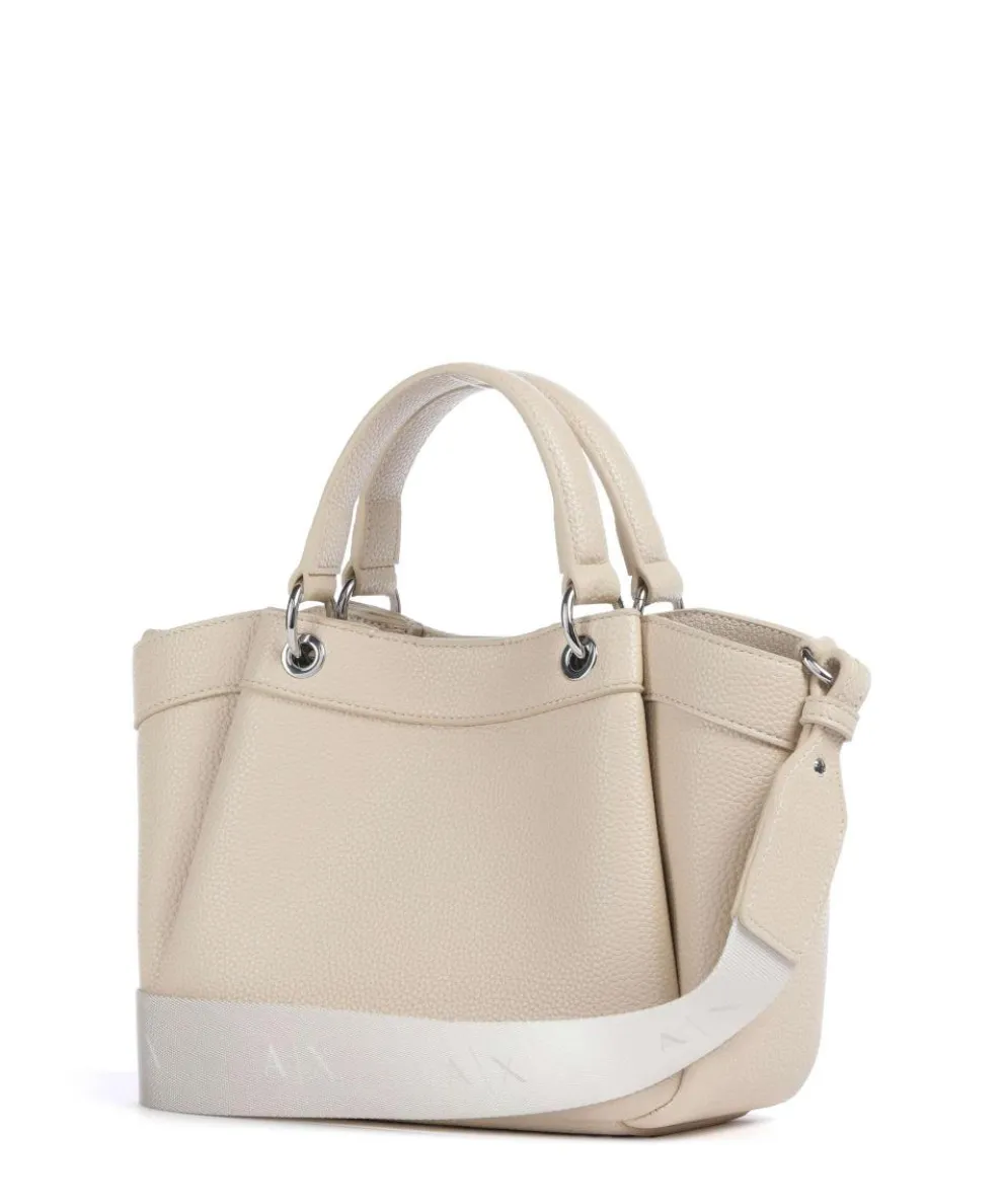 Wave S Handtasche Lederimitat elfenbein