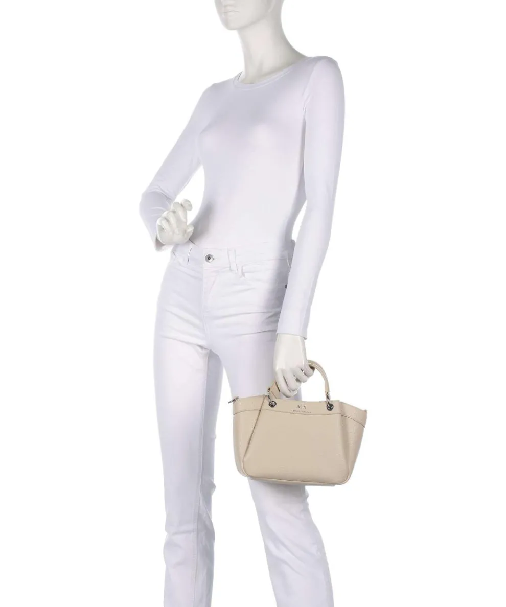 Wave S Handtasche Lederimitat elfenbein