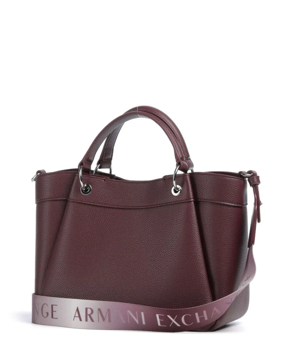 Wave M Handtasche Lederimitat wein