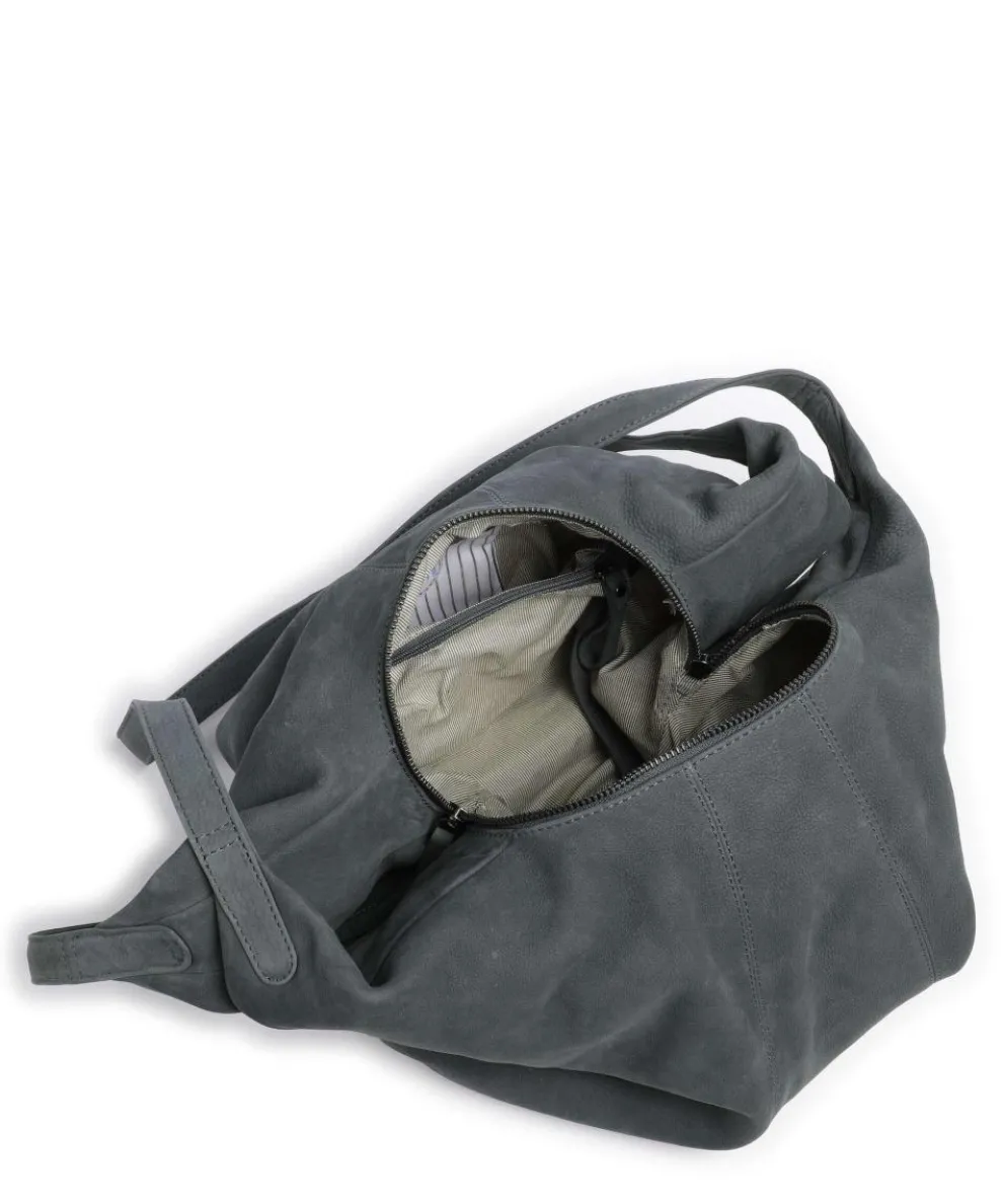 Amelie´s Nettle Bed Ginseng Beuteltasche aufgerautes Leder dunkelgrün