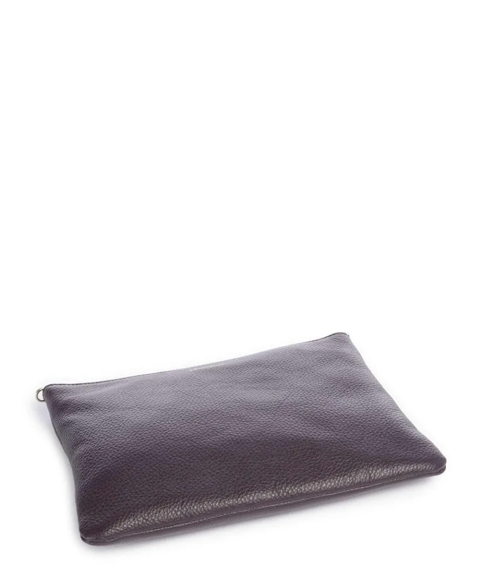 Best Umhängetasche genarbtes Leder pflaume