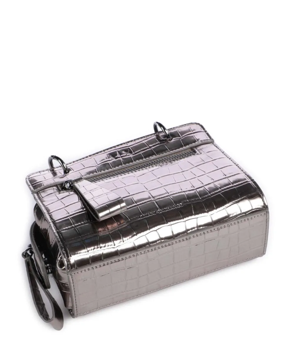 Diane Mini Croco Umhängetasche Lederimitat dunkelgrau