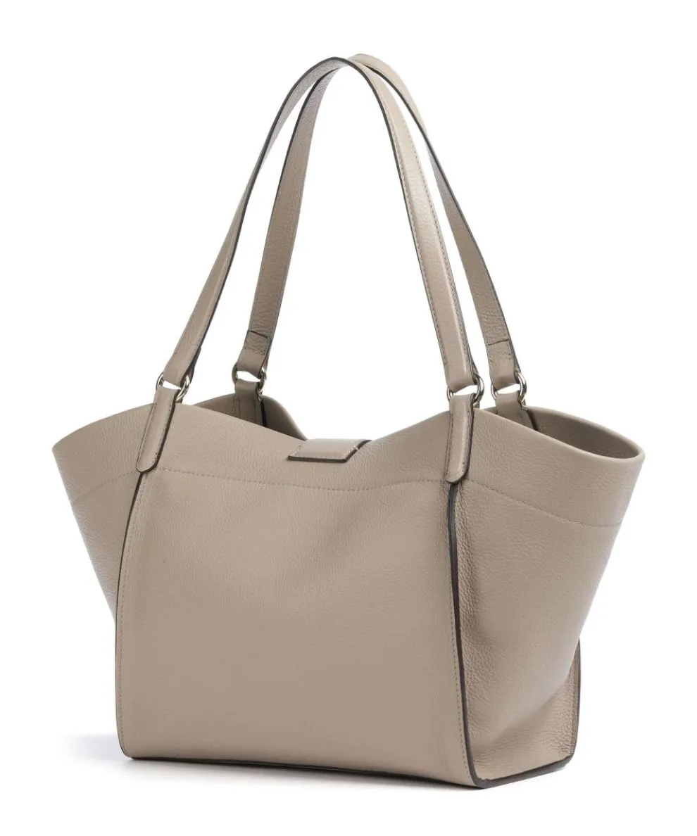 Agave Temi Shopper genarbtes Leder stein