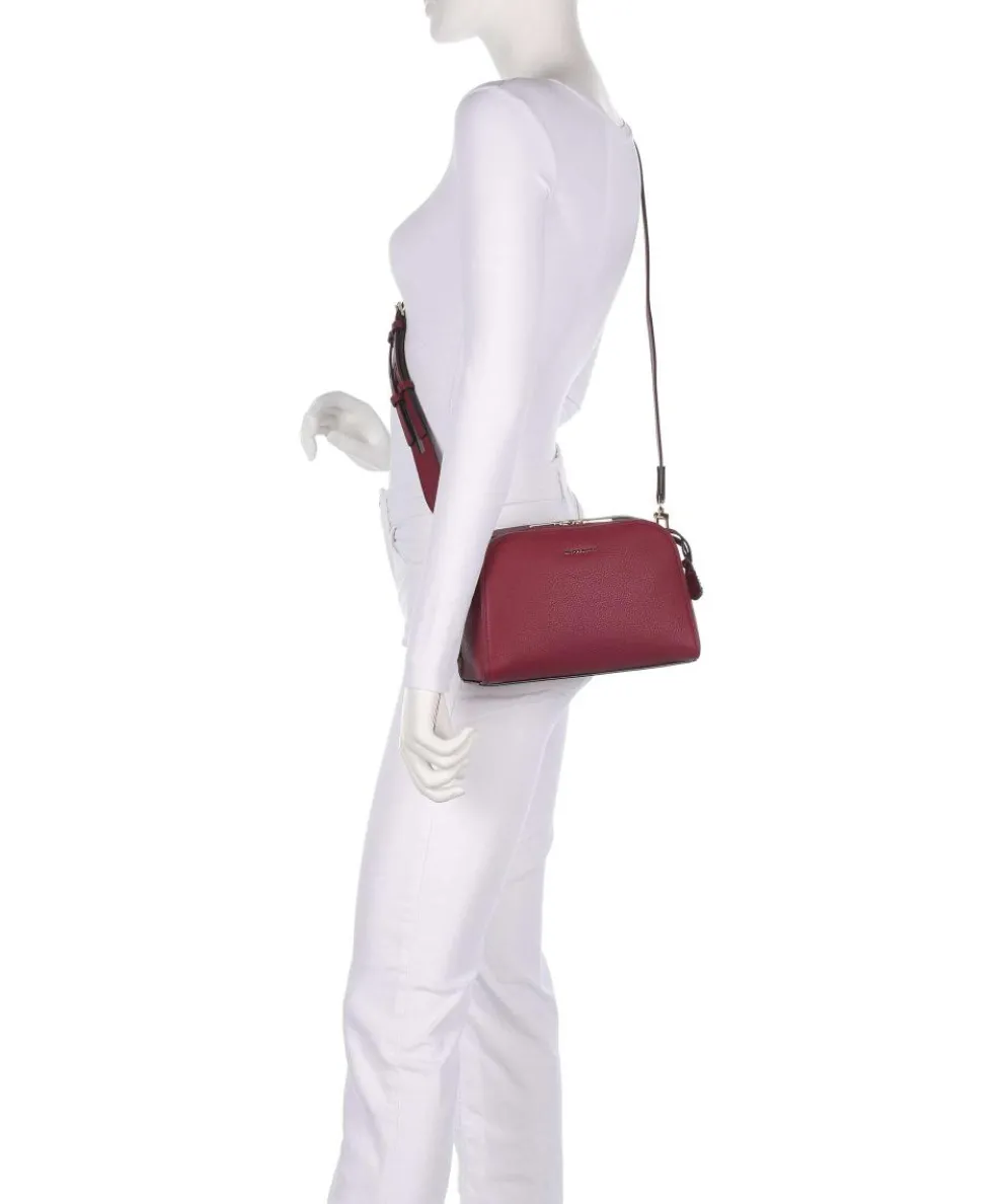 Ashton Small Umhängetasche genarbtes Rindsleder wein