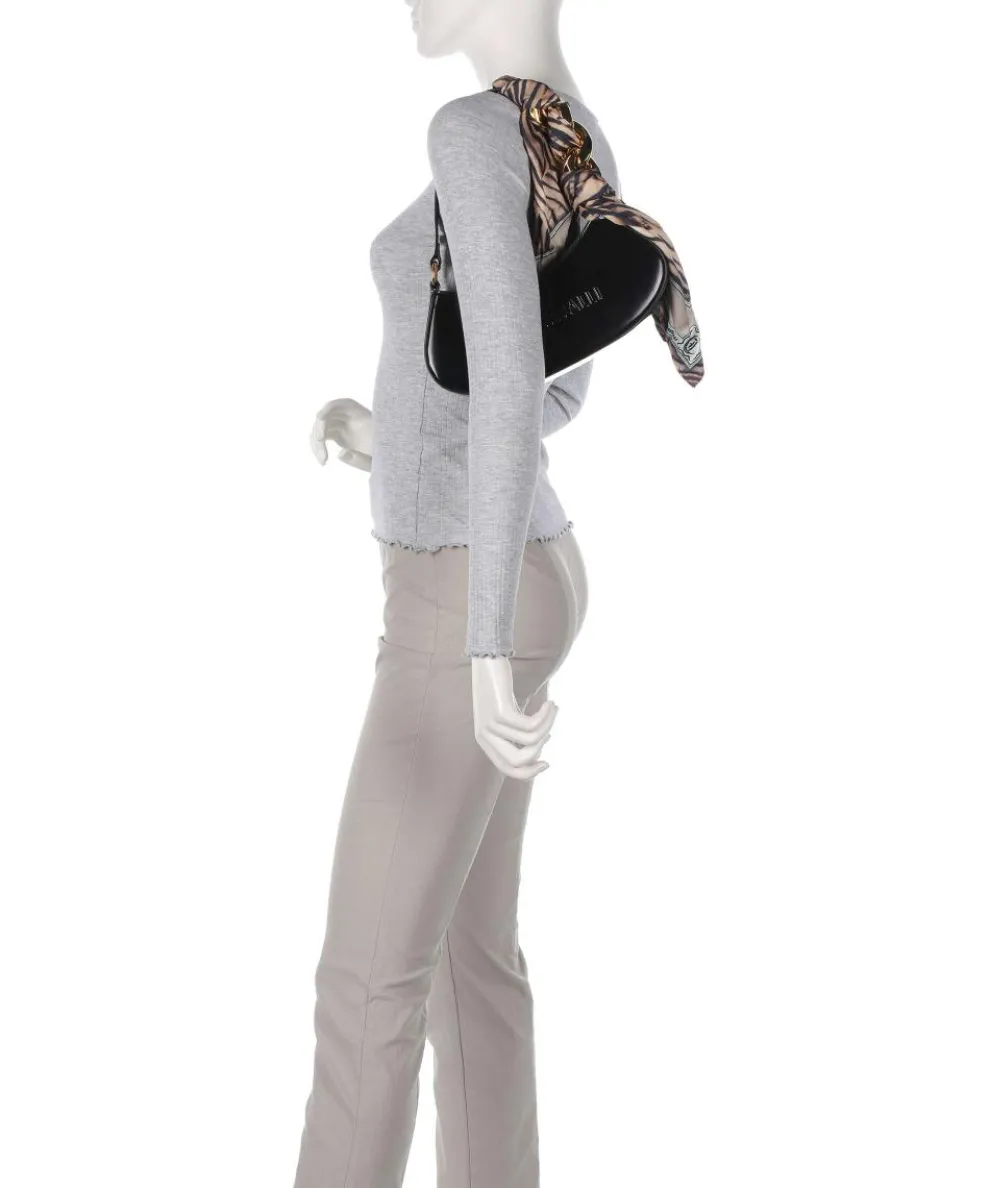 Chain Foulard Schultertasche Polyurethane, Polyester schwarz