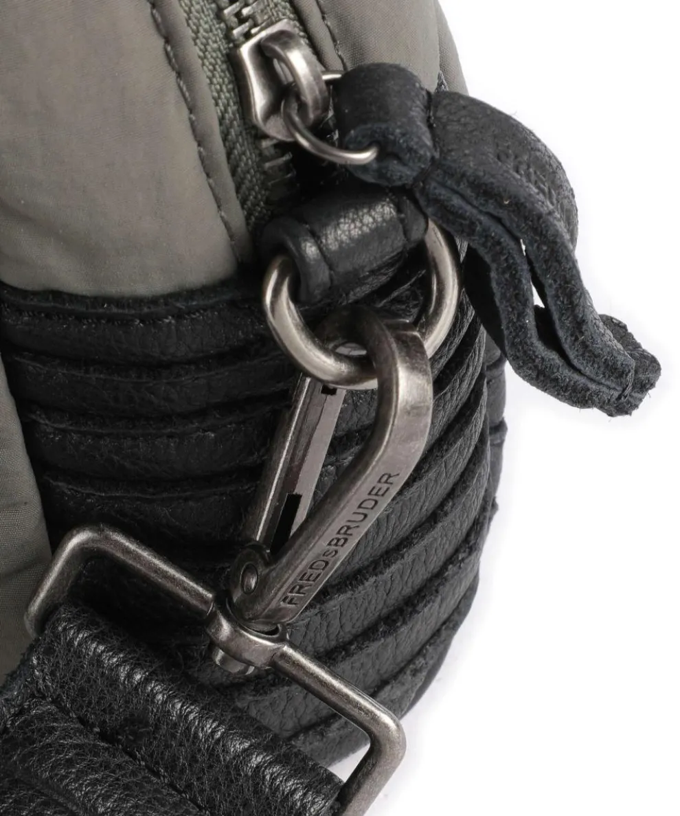 Anea Umhängetasche Polyester, genarbtes Leder schwarz/grün