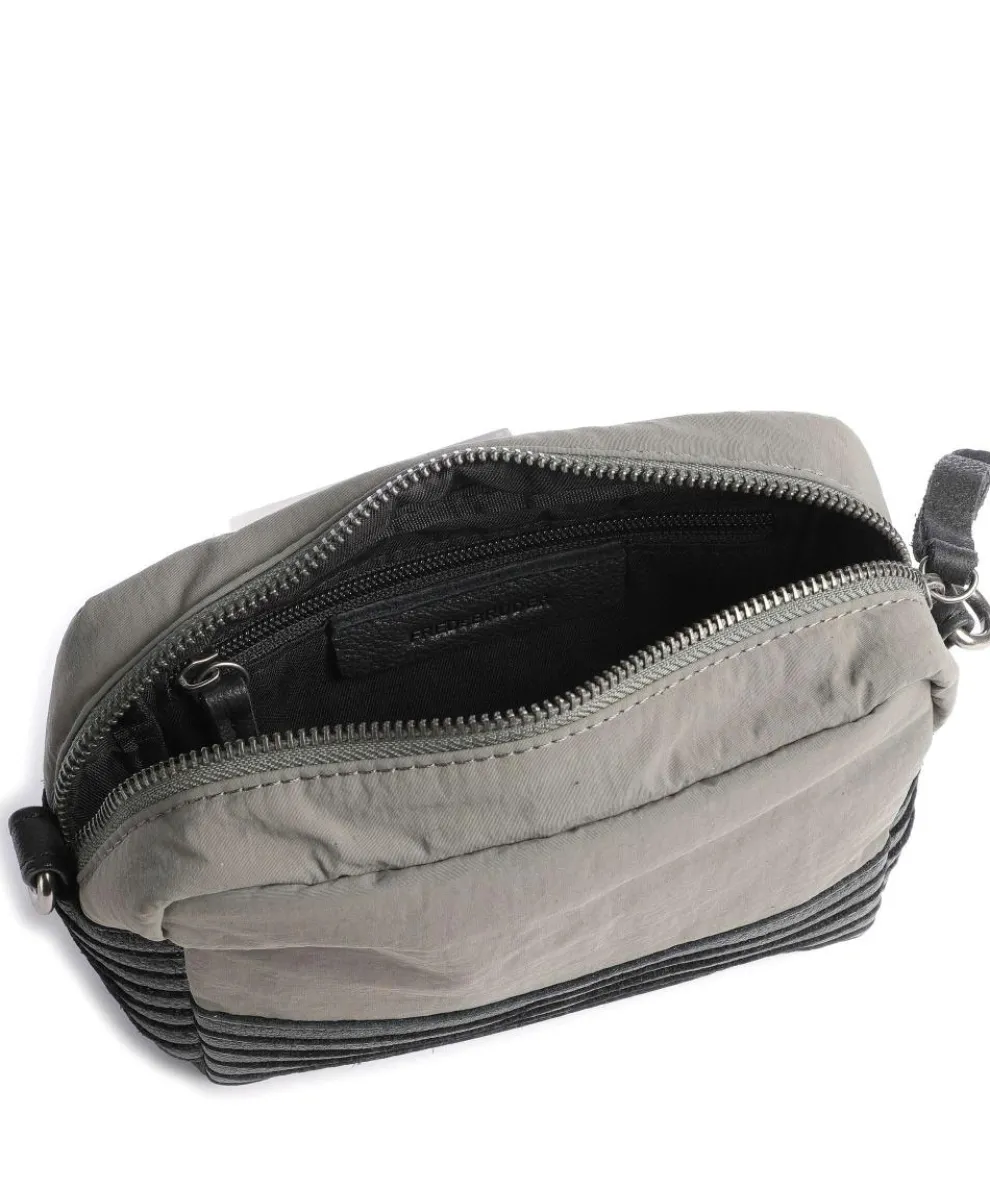 Anea Umhängetasche Polyester, genarbtes Leder schwarz/grün