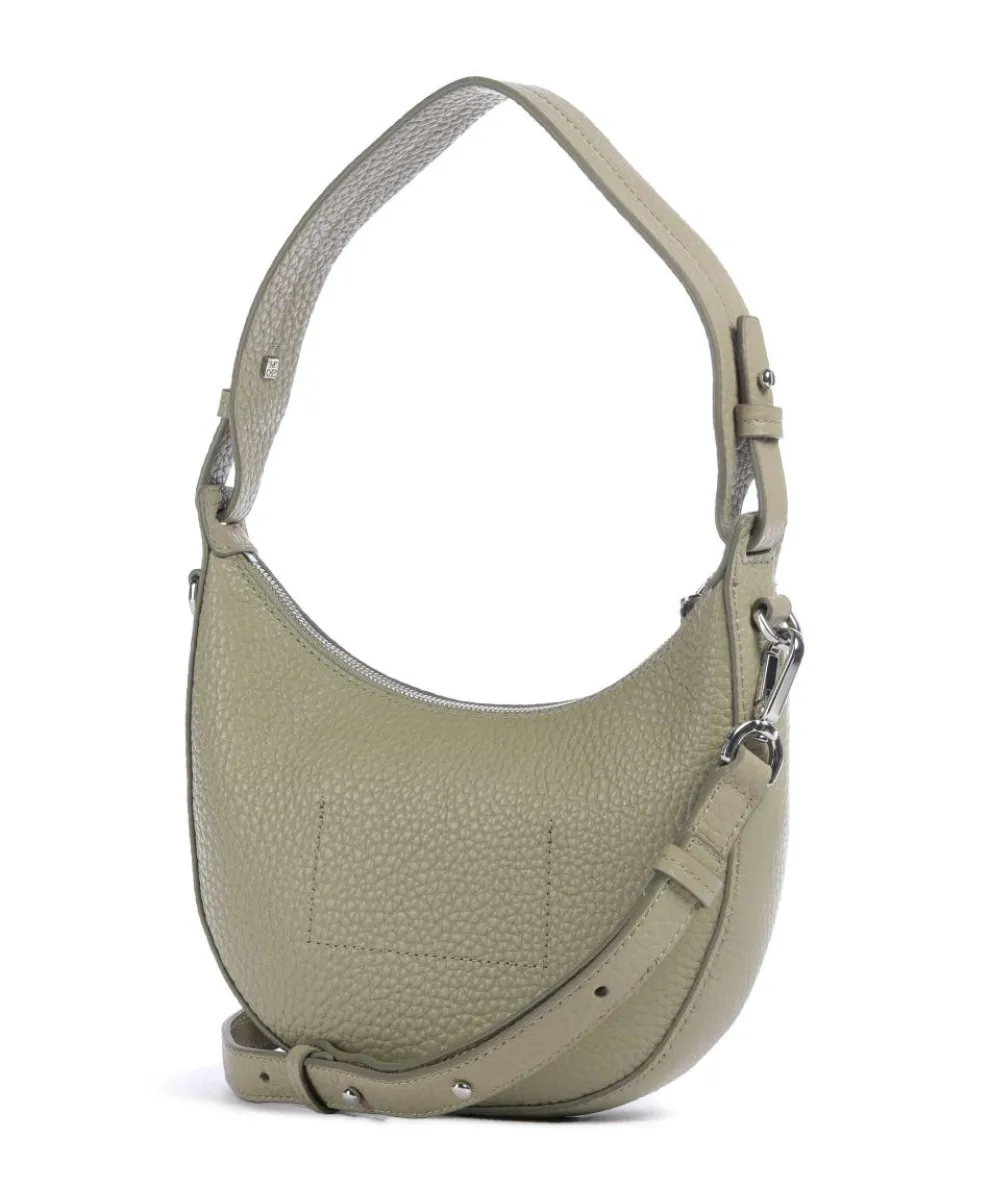 Bira Schultertasche genarbtes Rindsleder olivgrün