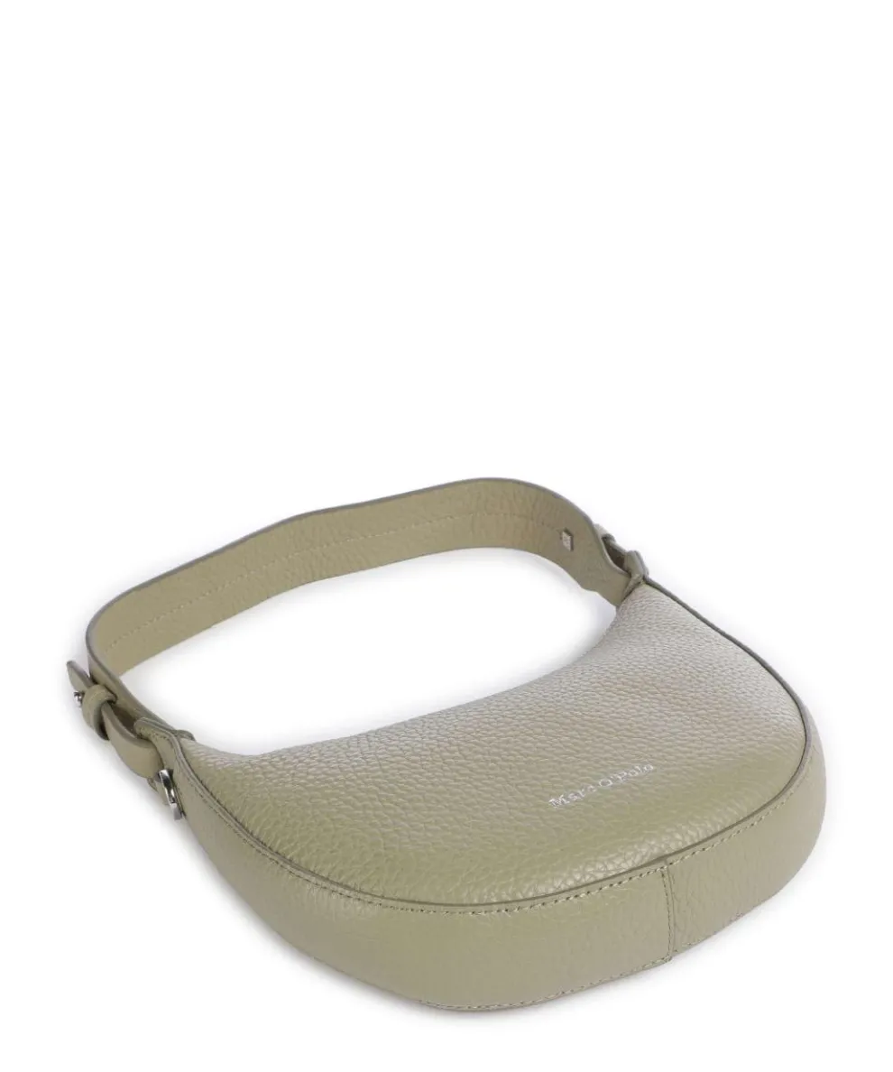 Bira Schultertasche genarbtes Rindsleder olivgrün