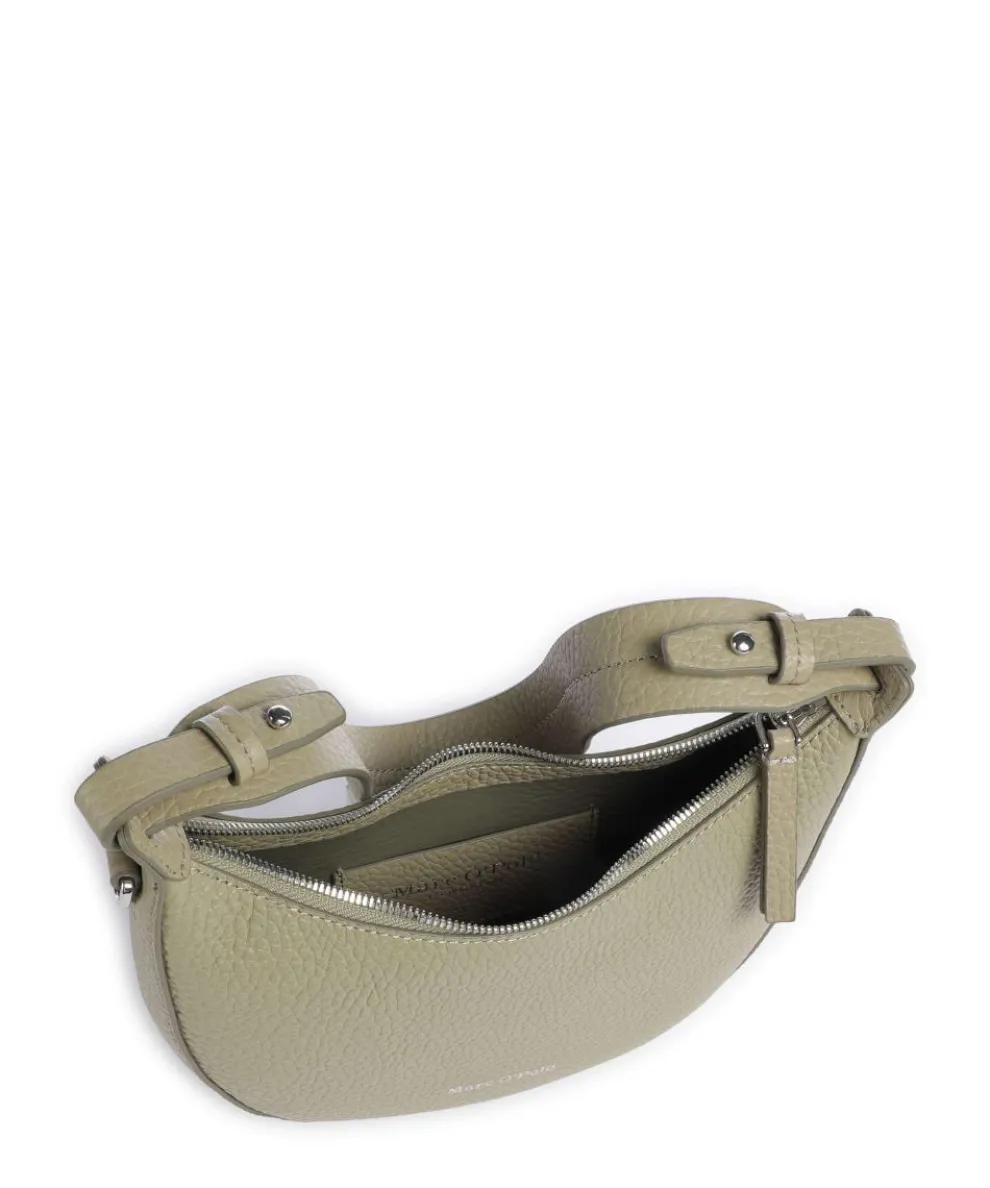 Bira Schultertasche genarbtes Rindsleder olivgrün