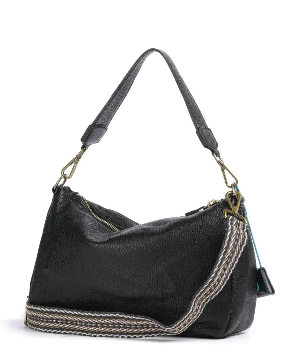 Zante Lolly Beuteltasche genarbtes Kalbsleder schwarz