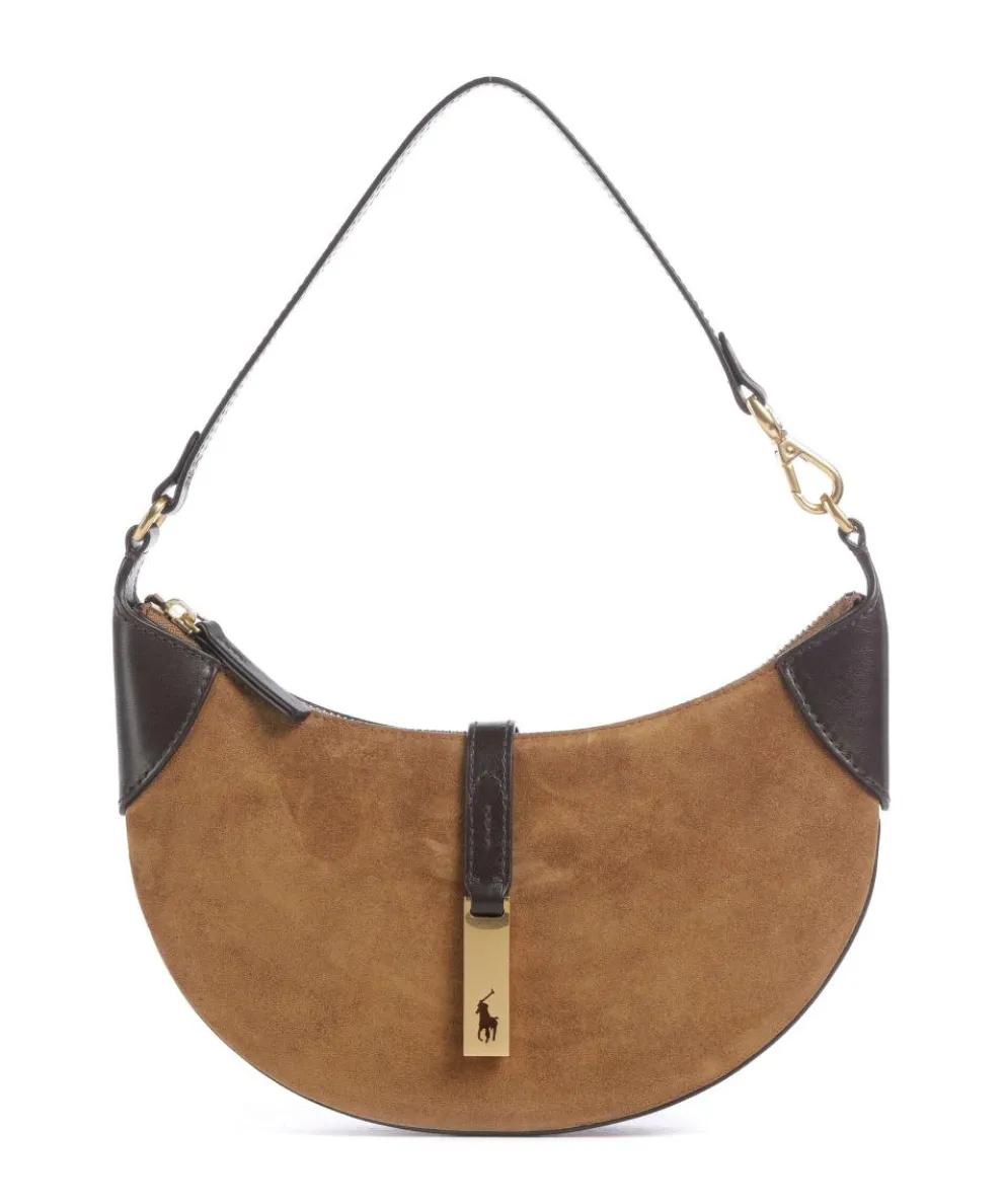 ID Collection Small Schultertasche aufgerautes Rindsleder dunkelbraun