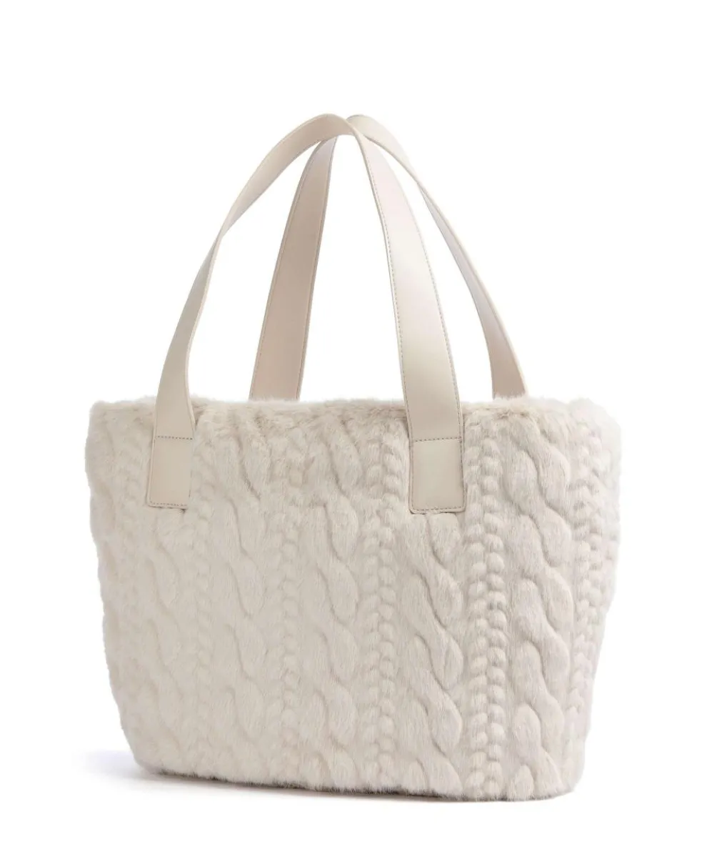 Verry L Shopper Kunstfell creme