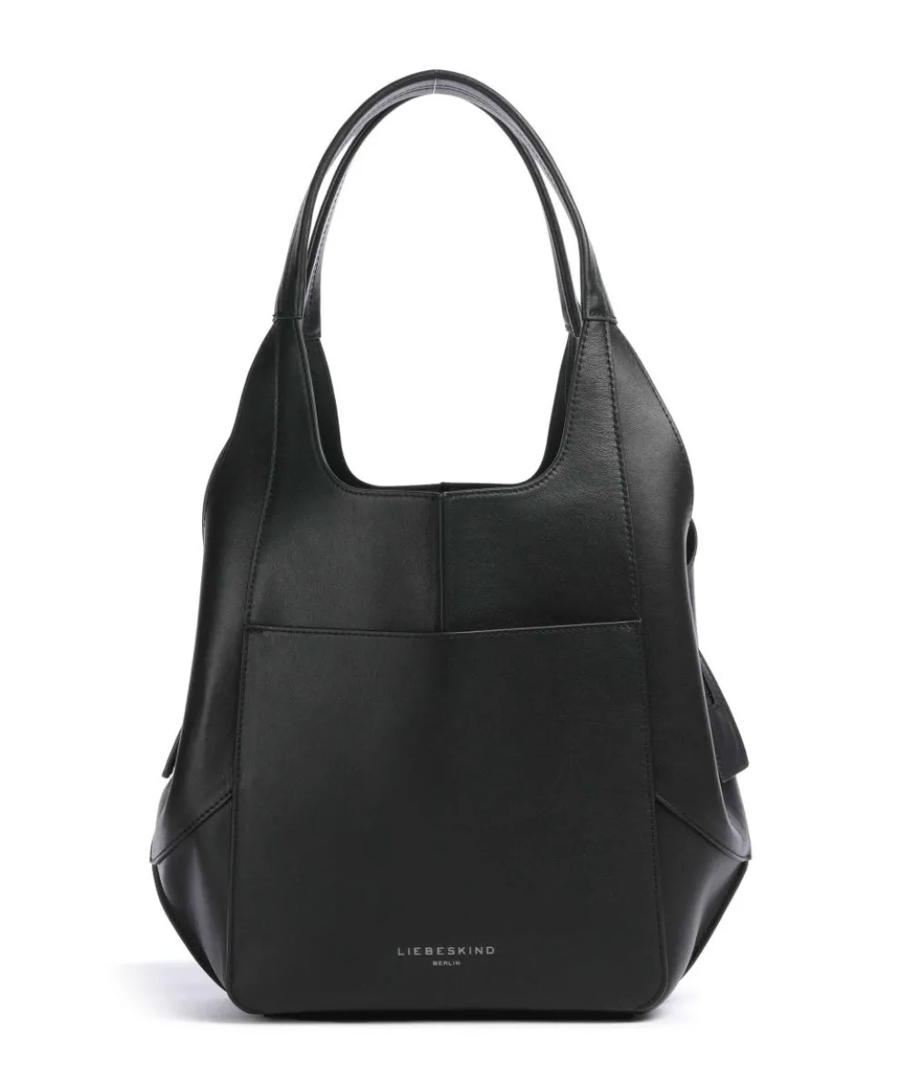 Lilly Soft Nappa Beuteltasche Nappaleder schwarz