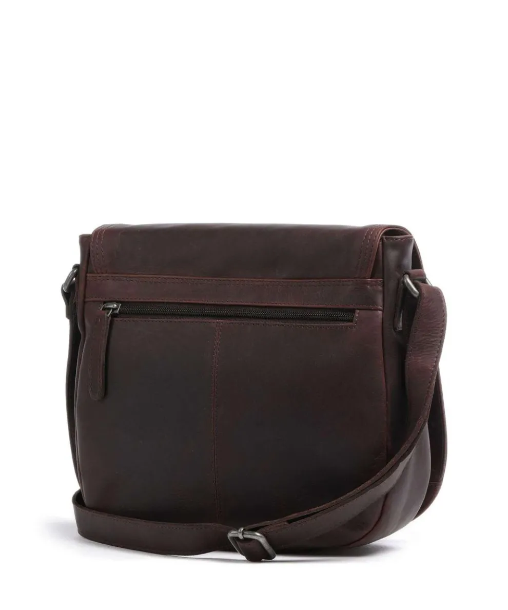 Everglades Umhängetasche Pull-Up Rindsleder dunkelbraun
