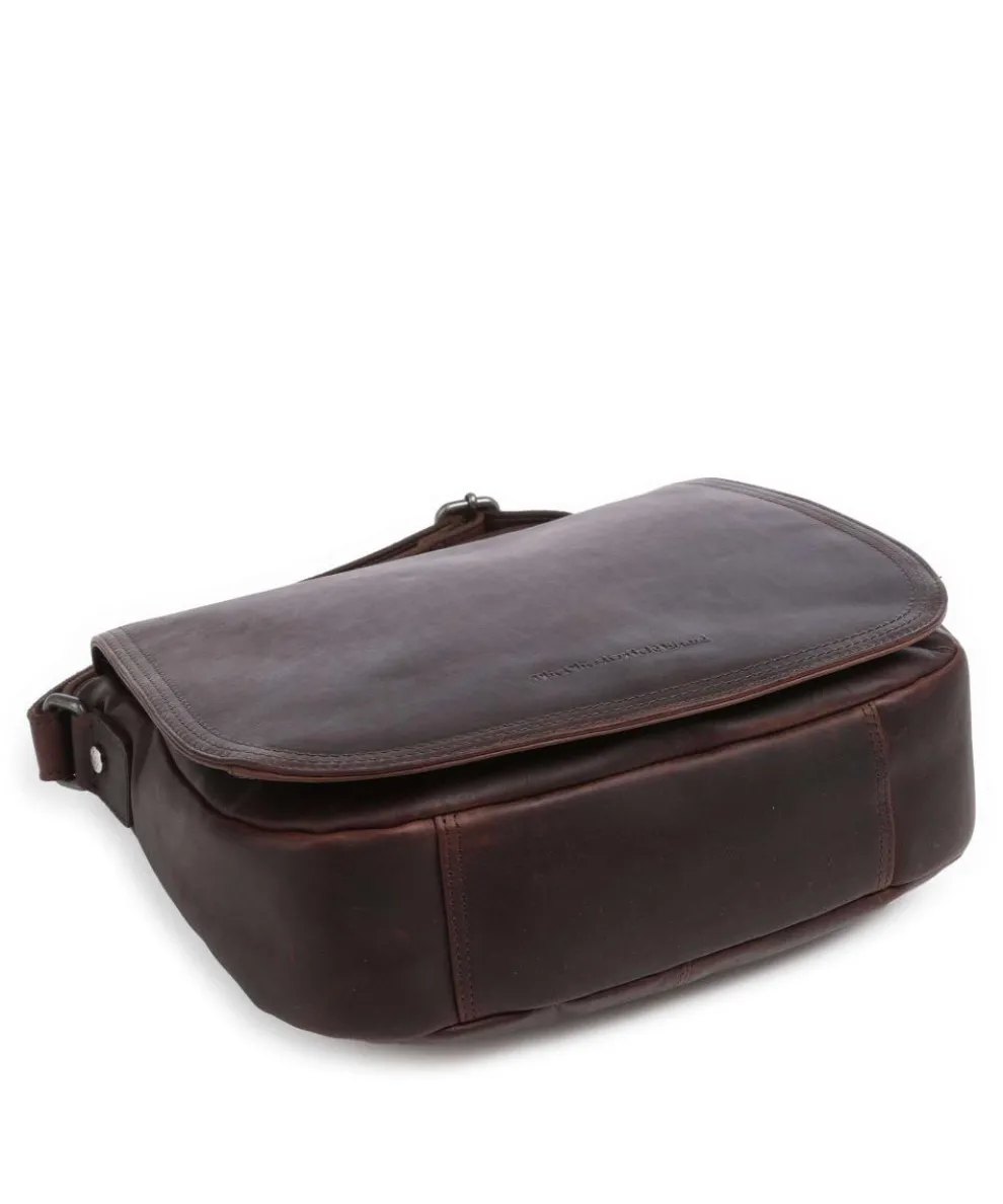 Everglades Umhängetasche Pull-Up Rindsleder dunkelbraun