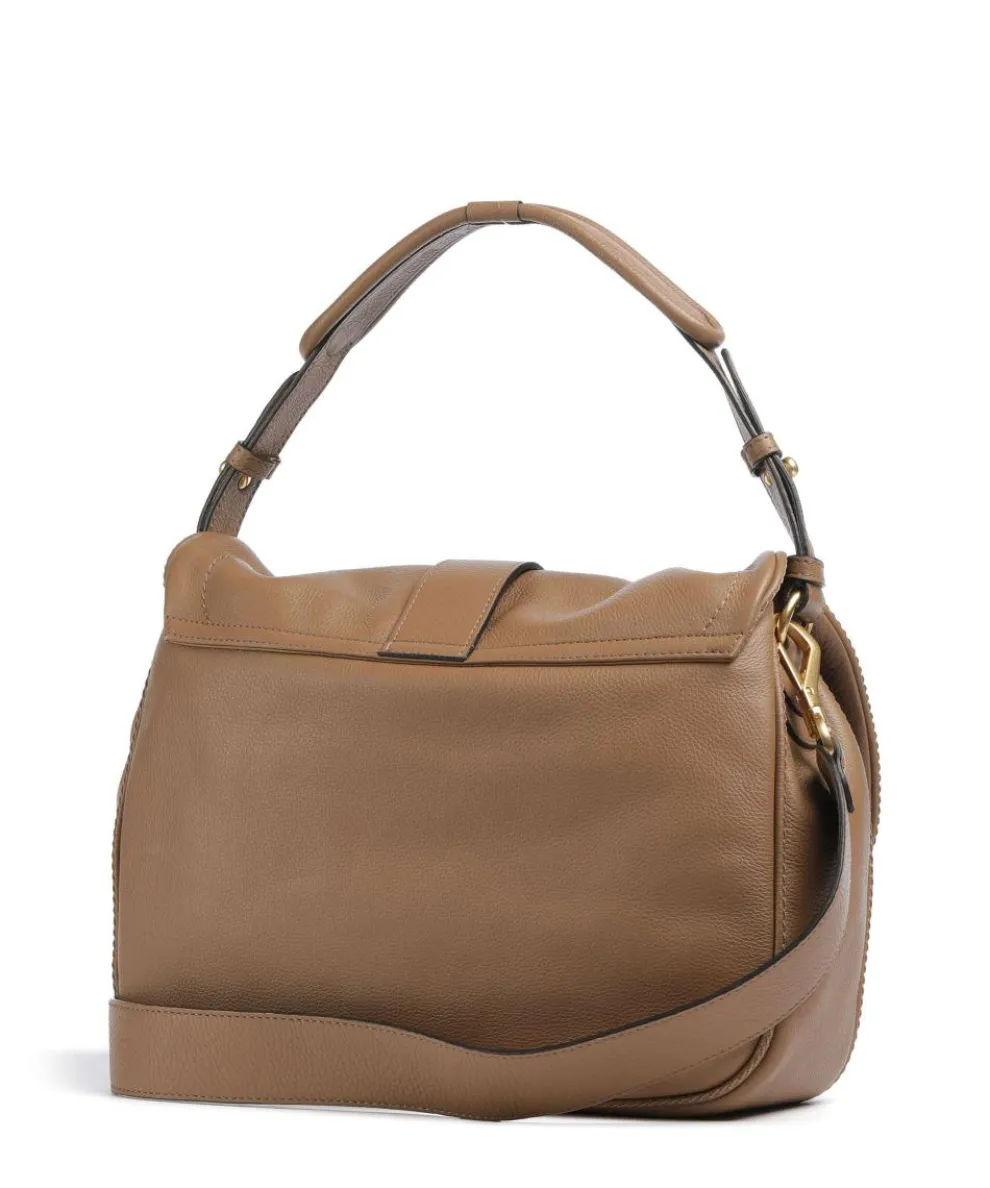 Dalia Star Saddle Beuteltasche genarbtes Leder cognac