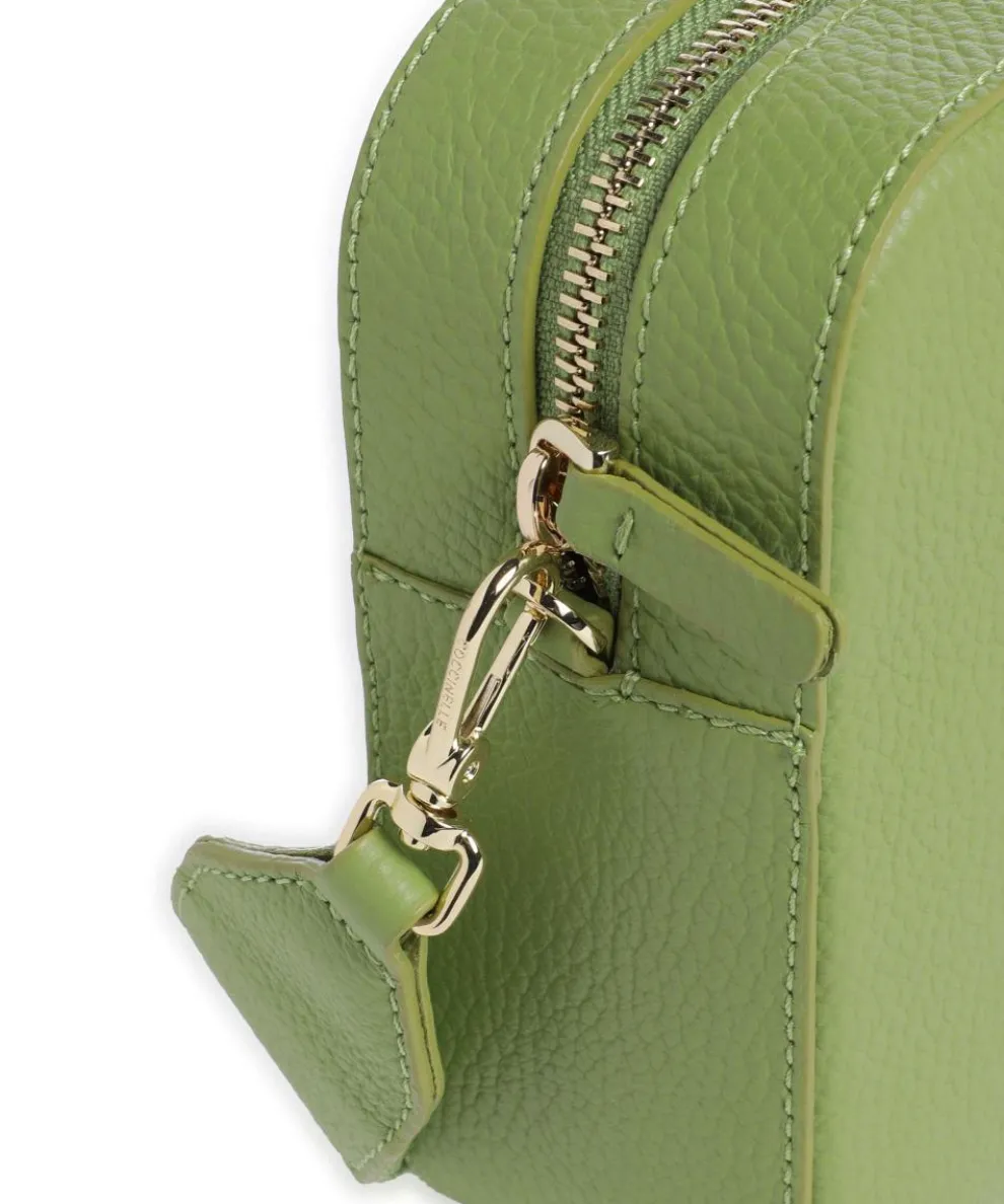 Tebe Umhängetasche genarbtes Leder grün