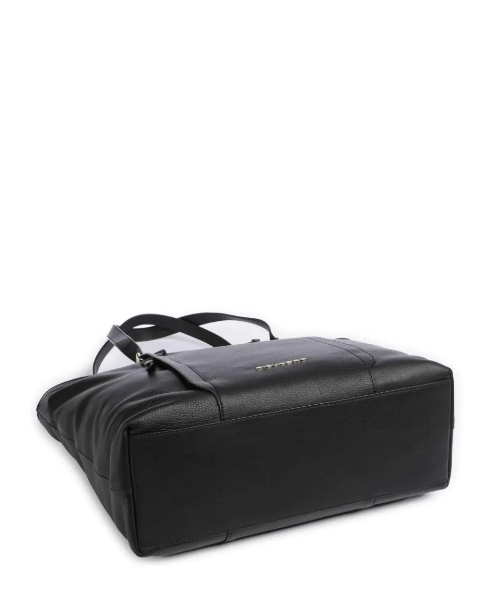 Circle Shopper 15″ fein genarbtes Rindsleder schwarz