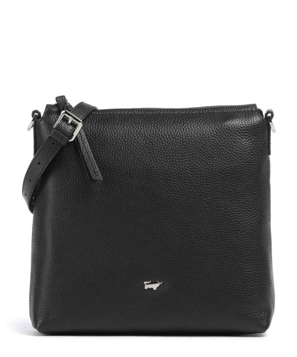 Hanna Umhängetasche genarbtes Rindsleder schwarz