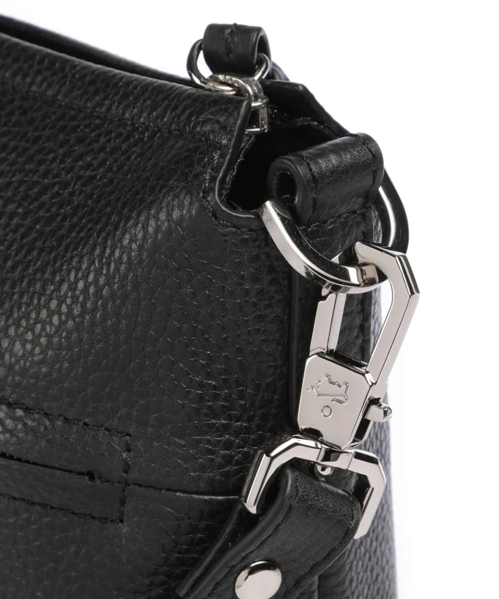 Hanna Umhängetasche genarbtes Rindsleder schwarz