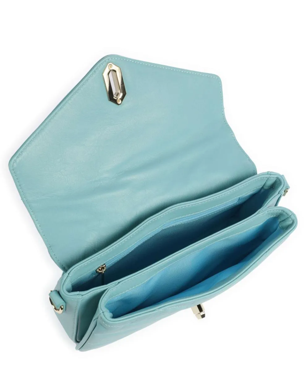 Soft Matelassé Umhängetasche weiches Rindsleder hellblau