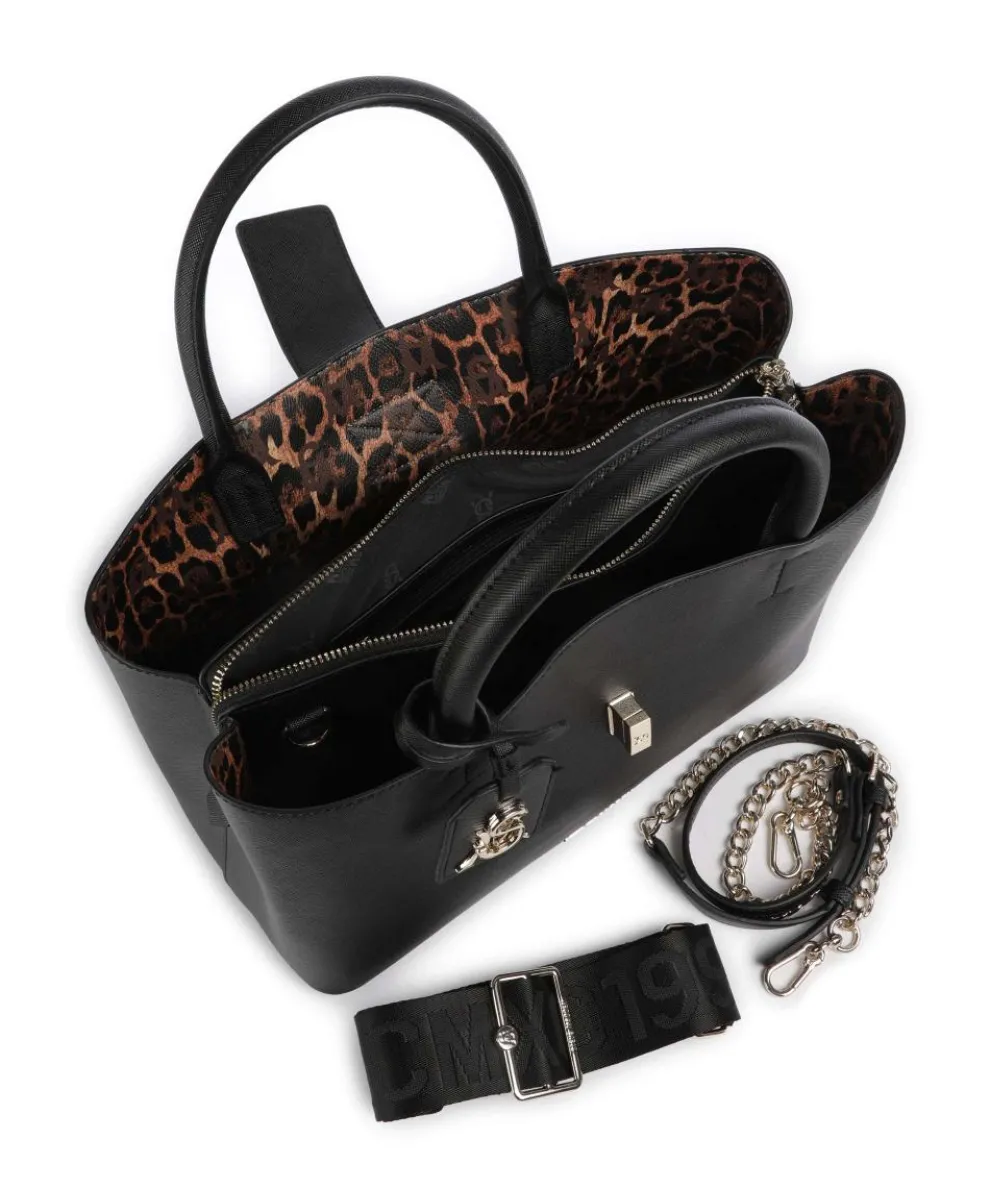 BKESS-L Handtasche Lederimitat schwarz