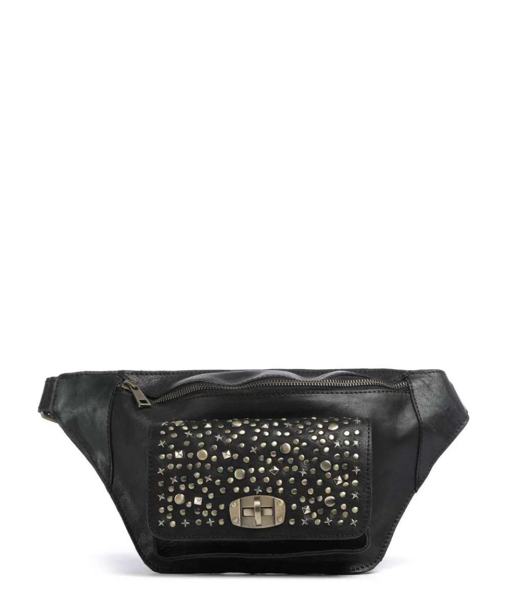 Metal Memory Gürteltasche genarbtes Rindsleder schwarz