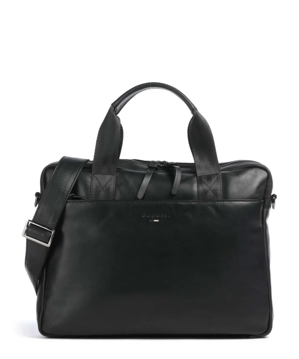 Romeo Aktentasche 14″ fein genarbtes Rindsleder schwarz